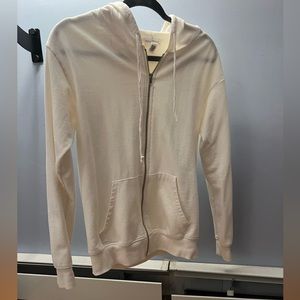 Cream full zip hoodie